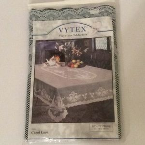 NWOT Vytex Vinyl Lace Christmas tablecloth